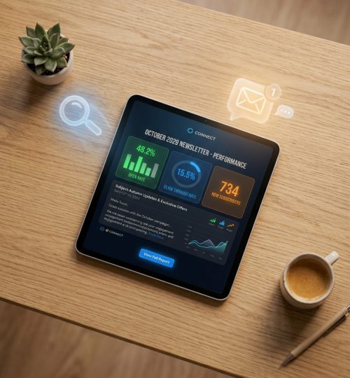 digital tablet showing email cam…
